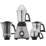 Preethi Steel Supreme Mixer Grinder | 750 W | 4 Jars | Silver Black | MG-208