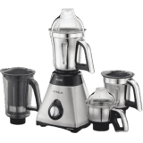 Preethi Steel Supreme Mixer Grinder | 750 W | 4 Jars | Silver Black | MG-208