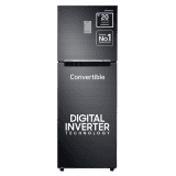 Samsung Digital Inverter Frost-Free Double Door Refrigerator | 236L | 3 Star | Convertible 3 In 1 | Luxe Black | RT28C3733BX/HL