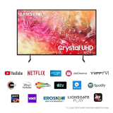 Samsung LED TV | 108 cm (43 inch) | Black | UA43DU7000KLXL