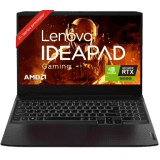 Lenovo IdeaPad Laptop | Ryzen R7-5800H | 8 GB | 512 GB | 4 GB  NVIDIA GeForce RTX 3050 | 82K201Y8IN