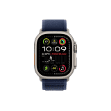 Apple Watch Ultra 2 | 49mm | M/L | Natural Titanium Case with Blue Trail Loop | Blue Strap | MX4L3HN/A
