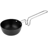 Impex Premium Non Stick Tadka Pan | 90 mm | 500 L | Black