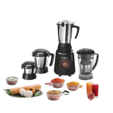Bosch Bold TrueMixx Juicer Mixer Grinder | 750 W | 4 Jars | Black | MGM6644BIN