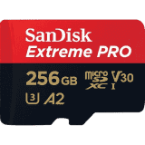 SanDisk Extreme Pro microSDXC UHS I Memory Card | 256 GB | 200 MB/s