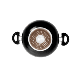 Blueberry Nonstick Kadai with Glass Lid | 3 Layer Coating | Induction Base | 3mm Thickness | 24cm