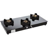Faber Onyx Hob Cooktop Gas Stove | 3BB BK CI | 3 Burners