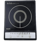 Philips Induction Cooktop | Push Button | Black Silver | HD 4920/00