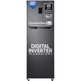 Samsung Frost Free Double Door Convertible Refrigerator | 322 L | 2 Star | Elegant Inox | RT37C4522S8/HL