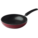 Blueberry’s Premium Nonstick Kadai Tawa Fry Pan Combo | Kitchen Cookware Set Combo with Glass Lid | Red
