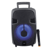 Impex Portable Speaker TS 2020 With Wireless Mic | Black