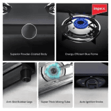 IMPEX Specta 2B Ignite Glass Top | 2 Burner