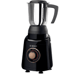 BOSCH TrueMixx Mixer Grinder | 3 Jars | Black & Steel | MGM4634BIN