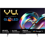 Vu The GloLED Series 4K Smart LED Google TV | 139 cm (55 Inch) | Grey