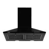 hindware Myra 60cm | 1000m3 hr | Ducted Auto Clean Wall Mounted Chimney with Push Button Control | Black