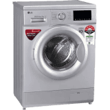 LG 7 kg Fully Automatic Front Load with In-built Heater | FHM1207ADL | Silver