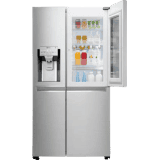 LG 668 L Frost Free Side by Side Refrigerator with with Instaview and Smart ThinQ | WiFi Enabled | Noble Steel | GC-X247CSAV