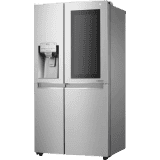 LG 668 L Frost Free Side by Side Refrigerator with with Instaview and Smart ThinQ | WiFi Enabled | Noble Steel | GC-X247CSAV