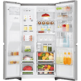 LG 668 L Frost Free Side by Side Refrigerator with with Instaview and Smart ThinQ | WiFi Enabled | Noble Steel | GC-X247CSAV