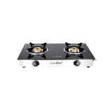 Greenchef NAMO Series Glass Manual Gas Stove | 2 Burners