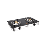 Greenchef NAMO Series Glass Manual Gas Stove | 2 Burners