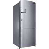 SAMSUNG 192 L Direct Cool Single Door 3 Star Refrigerator | RR20R1Y2YS8/HL | Elegant Inox