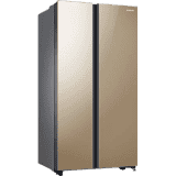 SAMSUNG 700 L Frost Free Side by Side Refrigerator | Sweet Gold | RS72R50114G/TL