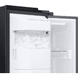 Samsung Side by Side Refrigerator | Convertible 5 In 1 Digital Inverter | 633 L | Black Matt | RS78CG8543B1HL