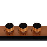 Faber Glass Electric Ignition Glass Top 4 Brass Burner Utopia | Black | HT 804 BR CI
