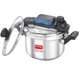 Prestige Svachh FLIP-ON Mini Induction Bottom Pressure Cooker  | 3 L | Stainless Steel