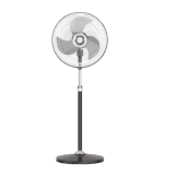 Bajaj Hurricane Pedestal Fan | 450 mm | Black And Chrome