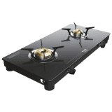 Preethi Luxe Pro 2 Burner Cooktop | Black