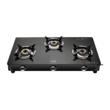 Preethi Valentino Carbon Glass Top Gas Stove | 3 Burner