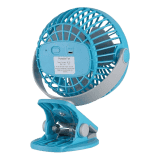 Bajaj Pygmy Mini Fan 110mm | USB Charging Fan | Multi-Clip Function | Rechargeable Fan| Battery Fan