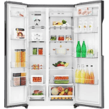 LG 679 L Frost Free Inverter Linear Side-by-Side Refrigerator | GC-B247KQDV | Grey