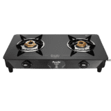 Preethi Zeal Glass Manual Gas Stove | 2 Burners