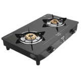 Preethi Zeal Glass Manual Gas Stove | 2 Burners