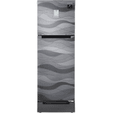 SAMSUNG 244 L Frost Free Double Door 3 Star Convertible Refrigerator with Base Drawer with Curd Maestro  | RT28T3C23NV/HL | Inox Wave