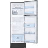 SAMSUNG 244 L Frost Free Double Door 3 Star Convertible Refrigerator with Base Drawer with Curd Maestro  | RT28T3C23NV/HL | Inox Wave