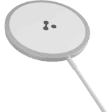 Ambrane AeroSync 15 Watt Fast Charging Wireless Pad | Compatible with Wireless Charging Enabled Devices | White |