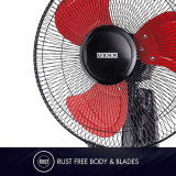 USHA Colossus Blade Wall Fan | 400mm  | Red