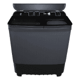 Haier Semi-Automatic Washing Machine | 8.5 Kg | Toughened Glass | Black | HTW85-178BBK