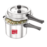 Prestige Popular Plus Svachh  | 5 L |  Virgin Aluminium Spillage Control Outer Lid Pressure Cooker | Silver | 10173