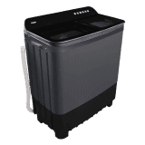 Haier Semi-Automatic Washing Machine | 8.5 Kg | Toughened Glass | Black | HTW85-178BBK