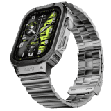 Fire Boltt Maverick Smartwatch | 2.02 inch | IPS Display | Bluetooth Calling  | Black Silver | BSW177
