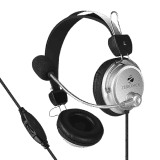 ZEBRONICS ZEB-1001HMV Headset Wired Headphone 3.5mm with Mic Soft Padded Cup Over Ear