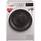 LG 7 kg With Steam Fully Automatic Front Load with In-built Heater | FHT1207ZNL | Silver