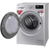LG 7 kg With Steam Fully Automatic Front Load with In-built Heater | FHT1207ZNL | Silver