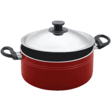 Pigeon Biryani Premium with Lid Pot  8.5 L capacity Non-stick | Red