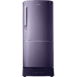 SAMSUNG 192 L Direct Cool Single Door 3 Star Refrigerator with Base Drawer | RR20T182YUT/HL | Pebble Blue